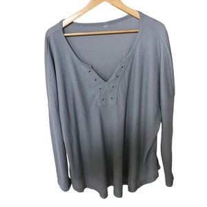 SHEIN size 4x long‎ sleeve gray top